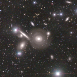 October 2020: yet another image from the previous picture of the month. The central galaxy has three rings around it. This is an extremely rare galaxy.